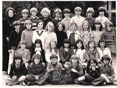 School Photograph - Digital Image, Watsonia Primary School Wa4838 1974 Grade 4B, 1974_