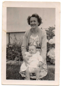 Photograph - Digital Image, Constantine mother and child, 1954c