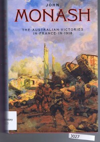 Book, Black Inc, The Australian victories in France / John Monash, 2015_