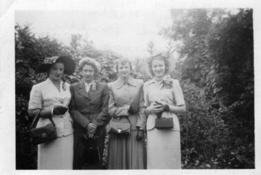 Photograph - Digital Image, Margie Hope, Lesley Hills, Lorraine Poulter and Elinor Partington, 1954c