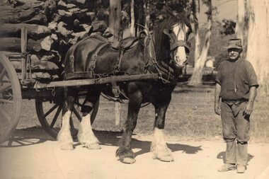 Photograph - Digital Image, William Roy and Horse City Girl, 1940c