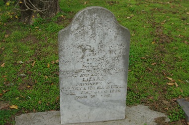 Photograph - Digital image, Marilyn Smith, Grave of Lilian Beale, St Helena Cemetery, 21/06/1984