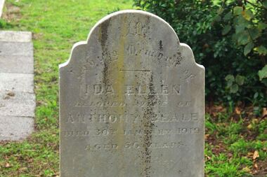 Photograph - Digital image, Marilyn Smith, Grave of Ida Ellen Beale, St Helena Cemetery, 30/01/1919