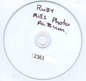 CD-ROM, Ruby Mills Photo Album, 1870o