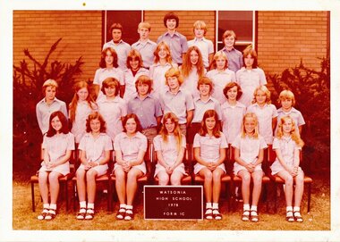 School Photograph - Digital Image, Watsonia High School WaHIGH 1978 Year 1C, 1978_