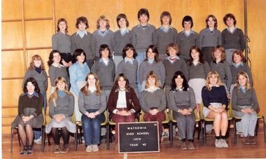 School Photograph - Digital Image, Watsonia High School WaHIGH 1979 Year 4C, 1979_