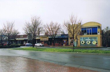 Photograph - Digital image, Frank Solomon, Greensborough: Main Street shopping strip at Grimshaw Street end, 04/06/2010