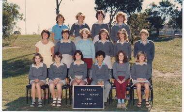 School Photograph - Digital Image, Watsonia High School WaHIGH 1982 Year 8-9 JY, 1982_