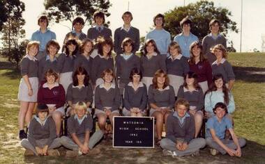 School Photograph - Digital Image, Watsonia High School WaHIGH 1982 Year 10E, 1982_