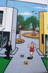 Photograph - Digital image, Frank Solomon, Greensborough: Mural on Vickers Way [off Main Street], 04/06/2010