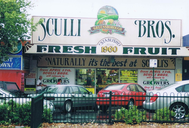 Photograph - Digital image, Frank Solomon, Sculli Brothers Fresh Fruit shop, Main Street Greensborough, 04/06/2010