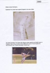 Article, Faye Fort, William James Partington [cricketer], 2016