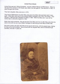 Article, Faye Fort, Archie Price and Sarah, 1834o