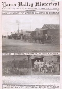 Newspaper, Mont de Lancey Historical Home and Museum, Yarra Valley Historical: Vol.1. Issue 4, 1866o