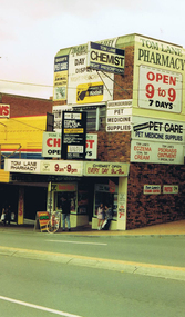 Photograph - Digital image, Frank Solomon, Tom Lane's Pharmacy Main Street Greensborough, 2000c