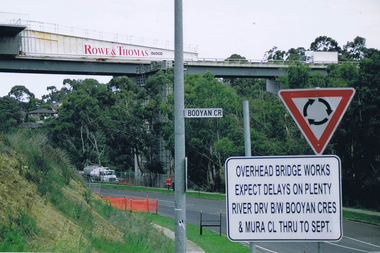 Photograph - Digital image, Frank Solomon, Plenty River Drive roadworks 2, 2005c
