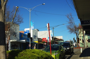 Photograph - Digital image, New construction, Main Street Greensborough, 19/08/2015