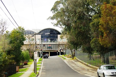 Photograph - Digital image, Marilyn Smith, The Circuit entrance to Greensborough Plaza 2015, 16/08/2015