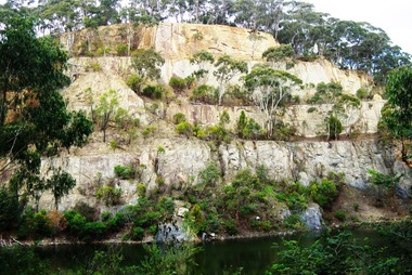 Photograph - Digital image, Marilyn Smith, Blue Lake: the escarpment, 19/06/2015
