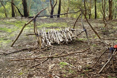 Photograph - Digital image, Marilyn Smith, Blue Lake: Makeshift camp-site, 19/06/2015