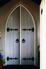 Photograph - Digital image, Marilyn Smith, St Katherine's Church St Helena: Front doors to Church, 29/05/2015