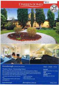 Advertising Leaflet, Greensborough 25 Scotland Avenue, 03/12/2016