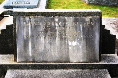Photograph - Digital image, Marilyn Smith, Grave of Fanny Bullen, St Helena Cemetery, 20/01/1962