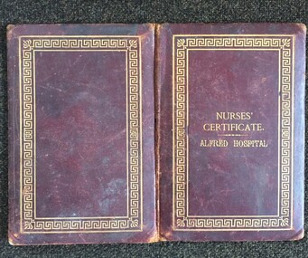 Photograph - Digital image, Alfred Hospital Nurse Training School et al, Alfred Hospital Nurse Training Certificate, 14/08/1889