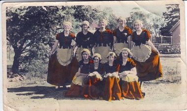 Photograph - Digital image, John Gibson et al, Tea stall ladies at the Old English Fair 1935; All Saints Anglican Church, 1935_