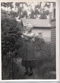Photograph - Digital image, John Gibson et al, Isabel in backyard 1953, 1953_