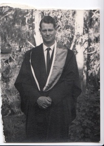 Photograph - Digital image, John Gibson, Keith Luxford graduating early 1950s, 1951c