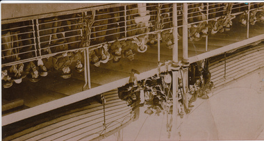 Photograph - Digital image, John Gibson et al, The Luxfords sailing to Australia 1919, 23/12/1919