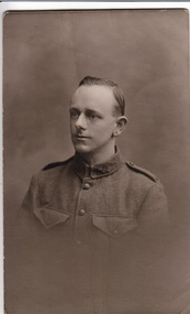 Photograph - Digital image, John Gibson et al, Wallace Luxford in uniform 1919, 19/02/1919