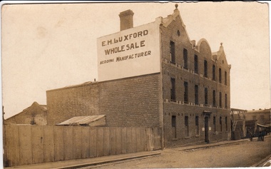 Photograph - Digital image, John Gibson et al, Luxford mattress factory at 75 Napier Street Fitzroy, 1940s