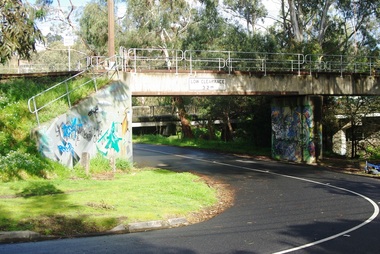 Photograph - Digital image, Marilyn Smith, Railway Road Rail Bridge over Plenty River Briar Hill, 17/09/2014