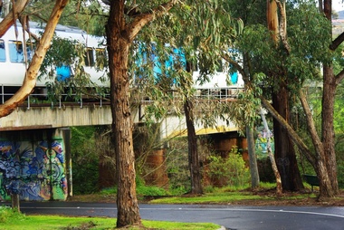 Photograph - Digital image, Marilyn Smith, Railway Road Rail Bridge over Plenty River Briar Hill, 17/09/2014