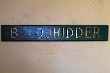 Photograph - Digital image, Marilyn Smith, Scotland House: House name - Balquhidder, 03/12/2016