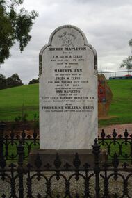 Photograph - Digital image, Marilyn Smith, Grave of Alfred Mapleton, Maberly Ellis, Ann Mapleton and Frederick Ellis, St Helena Cemetery, 14/07/1879