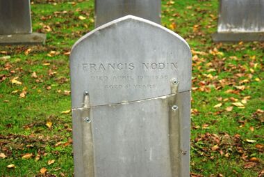 Photograph - Digital image, Marilyn Smith, Grave of Francis Nodin, St Helena Cemetery, 19/04/1956