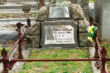 Photograph - Digital image, Marilyn Smith, Grave of Christina Taylor, St Helena Cemetery, 08/03/1914