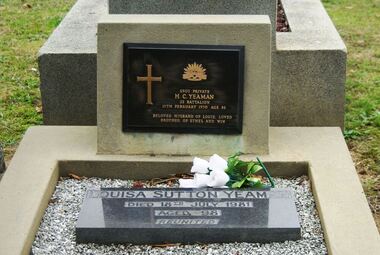 Photograph - Digital image, Marilyn Smith, Grave of H.C. Yeaman and Louisa Yeaman, St Helena Cemetery, 19/02/1970