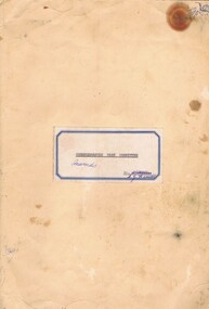 Folder, S.J. Hassett, Constitution and Rules of Greensborough Park Committee, 1950c