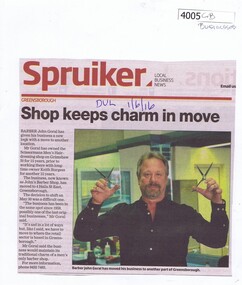 Newspaper Clipping, Diamond Valley Leader, Shop keeps charm in move, 01/06/2016