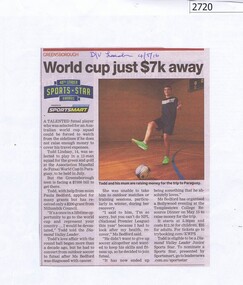 Newspaper Clipping - Digital Image, World Cup just $7k away, 04/05/2016