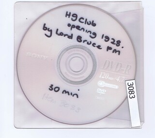 DVD, Heidelberg Golf Club opening 1928, by Lord Bruce PM, 1928_03