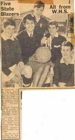 Newspaper Clipping - Digital Image, Five state blazers: Watsonia High School WaHIGH, 1967