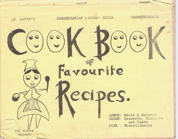 Book - Digital Image, St David's Presbyterian Church, St David's Presbyterian Church Ladies Guild Cookbook, 1970c