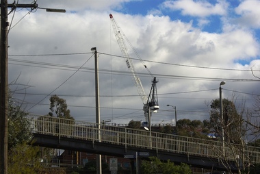 Photograph - Digital image, Marilyn Smith, Crane at Watermarc, 11/08/2016
