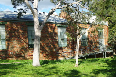 Photograph - Digital image, Marilyn Smith, Watsonia Community Hall, from front, 2016, 11/08/2016