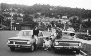 Photograph - Photograph - Digital Image, Youths with cars and billy cart in Flintoff Street Greensborough, 1976c